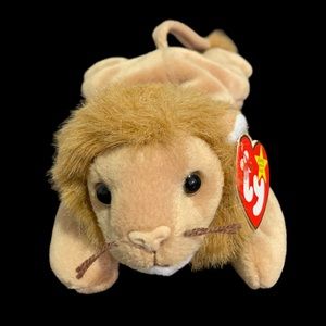 RARE Vintage 1996 Ty Beanie Babies Retired "Roary"  The Lion